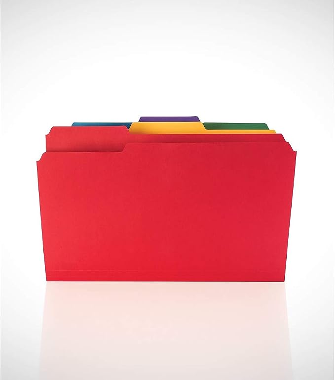 Staples File Folders, Legal Size, 1/3‑Cut Tabs, Heavy‑Duty Paper Stock - Image 9