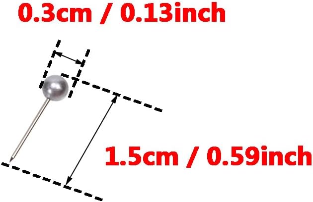 Tupalizy 1/8 Inch Small Round Ball Head Decorative Push Pins Map Thumb Tacks - Image 7