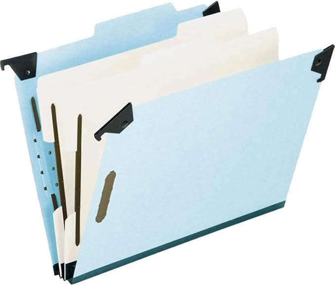 Pendaflex 59252 Pressboard Hanging Classi-Folder, 2 Divider/6-Sections - Image 3