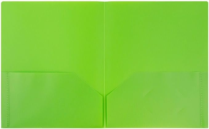JAM PAPER Plastic 2 Pocket POP Folders - Image 2