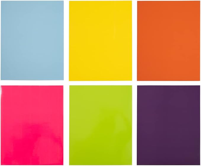 JAM PAPER Laminated Two Pocket Glossy School Folders - Image 3