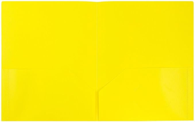 JAM PAPER Plastic 2 Pocket POP Folders - Image 2