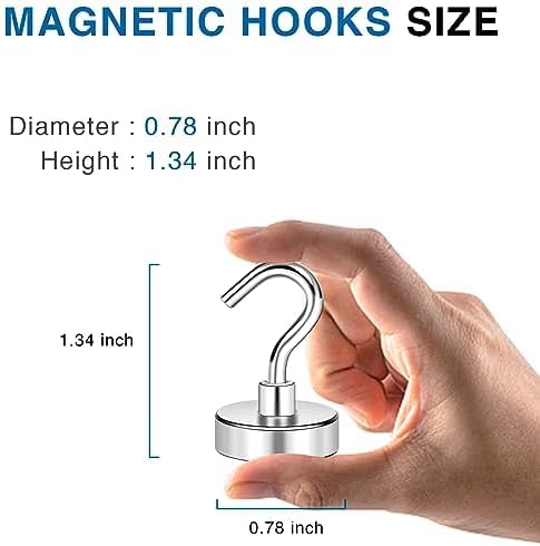 LOVIMAG Magnetic Hooks Heavy Duty 25 Pcs, 50lbs Magnets Hook - Image 3