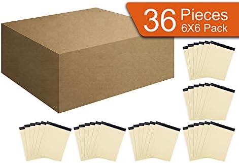 Mintra Office Legal Pads, ((xPremium, 8.5in x 11in, Narrow (Canary), 36pk (6-6pks)), Narrow Ruled, 50 Sheets per Notepad, Micro perforated Writing Pad, Notebook Paper for School, College, Office, Work-DeskLoop Office