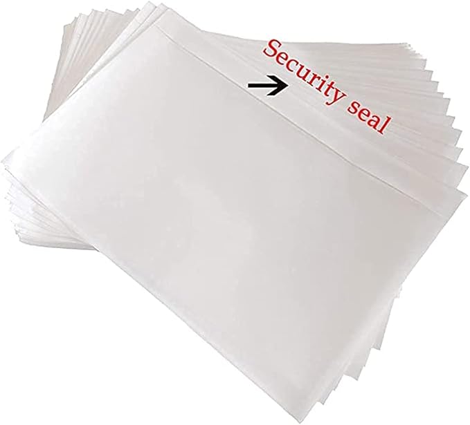 LabelMore 7.5" x 5.5" Clear Plastic Adhesive Packing List Mailing Shipping - Image 5