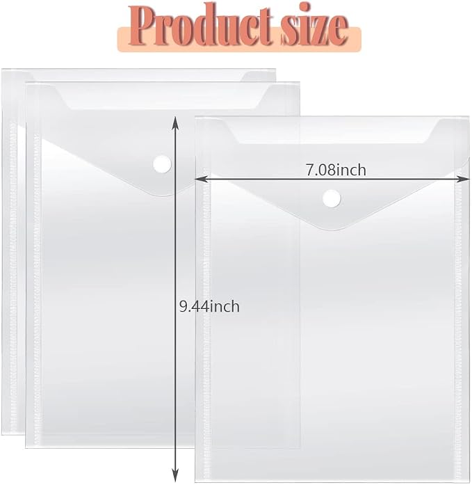 Vmiapxo 40 Pack Stamp and Die Storage Pockets, Reusable Small Plastic Envelopes - Image 2