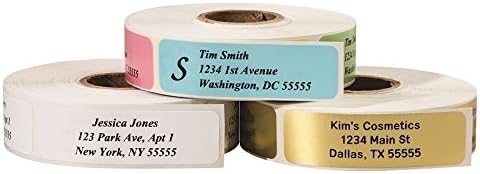 Return Address Labels - Roll of 500 Personalized Labels (Clear)-DeskLoop Office