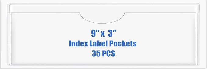 Origin-Joy 35 PCS Self Adhesive Index Card Pockets by Origin-Joy