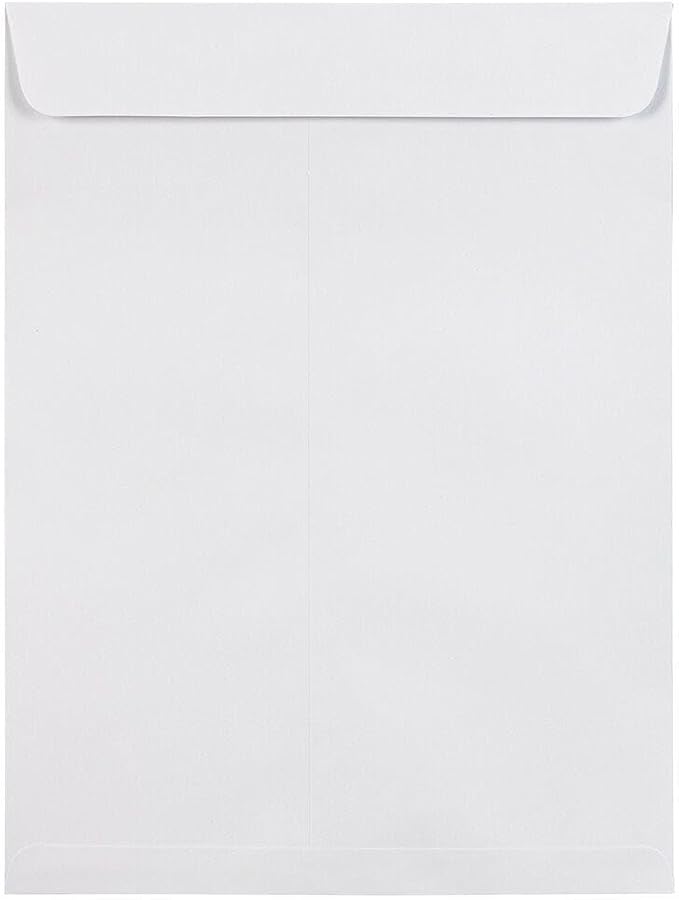 LUXPaper 9 x 12 Open End Envelopes | Peel & Press | White | 28lb. Text | 50 Qty - Image 2