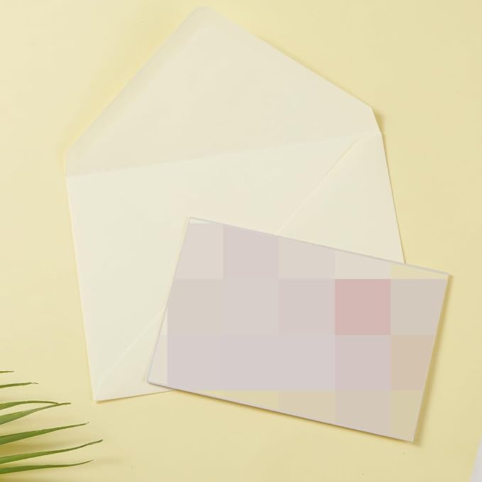 50 Pack A7 Cream Color 5x7 Envelopes Invitation Envelopes - Image 7