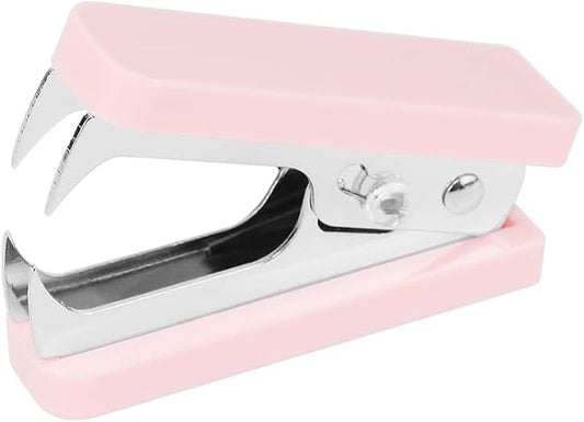 Staples Remover Pink crylic Luxury Silver Color Metal Body Staple Puller by MEIYITIAN