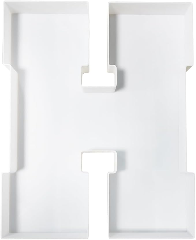Plastic Fillable Letter Charcuterie Box, 10in Reusable Alphabet Shaped Tray - Image 2