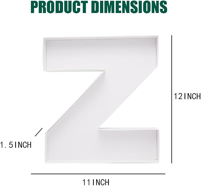 Cardboard Letter Fillable Charcuterie Board Candy Food Tray, 12.2 inch - Image 2