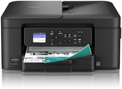 Brother Work Smart 1360 Wireless Color Inkjet All-in-One Printer with Automatic Duplex Printing and 1.8” Color Display | Includes Refresh Subscription Trial(1) (MFC-J1360DW) (Uses LC501 Series Inks)-DeskLoop Office
