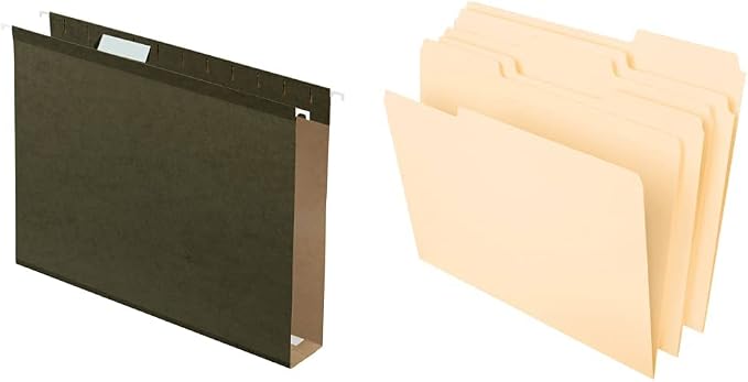 Pendaflex Extra Capacity Reinforced Hanging File Folders, Letter Size, Standard by TOPSProducts