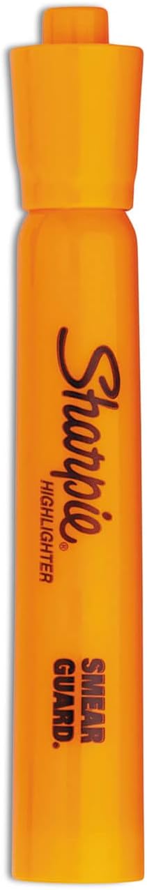 Sharpie Tank Style Highlighters, Chisel Tip, Fluorescent Orange, Box of 12 - Image 4