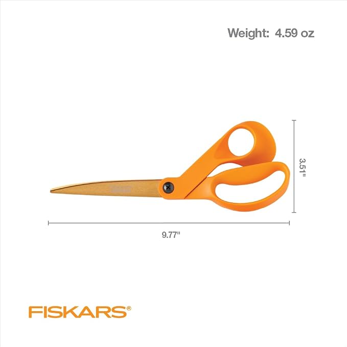 Fiskars Titanium Shop Shears, Stainless Steel Precision-ground Scissors - Image 6