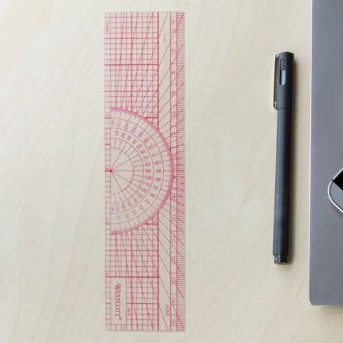 Westcott W-8 Engineers’ Protractor Ruler, 6 in - Image 5
