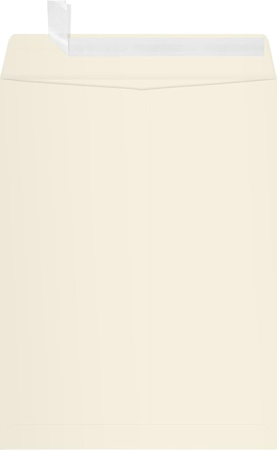 LUXPaper 9 x 12 Open End Envelopes | Peel & Press | Natural | 70lb. Text | 500 - Image 2