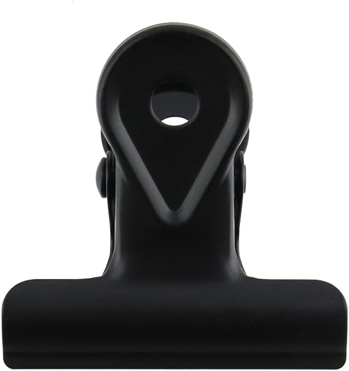 Xiaoyztan Mini Clips, 30mm Wide Metal Black Bulldog Clips Paper Clip Binder - Image 2