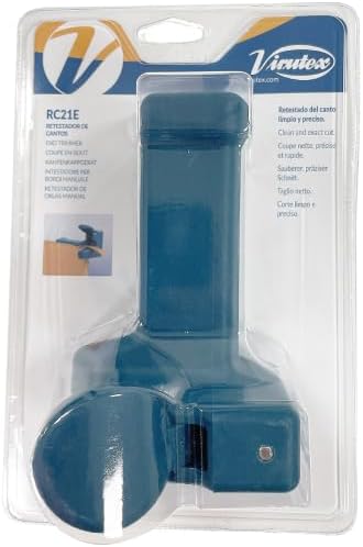 Virutex RC21E Manual End Trimmer for Edge Banding on PVC, Melamine, Polyester, Veneer with Perfect Clean Cut on All Corners, No Other Finishing Operations Required, Equipped with Twin Use Blades-DeskLoop Office