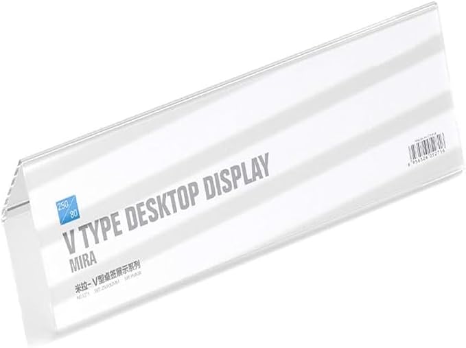 5 Pack Desk Name Plate Holder, Acrylic Sign Holder - Image 2