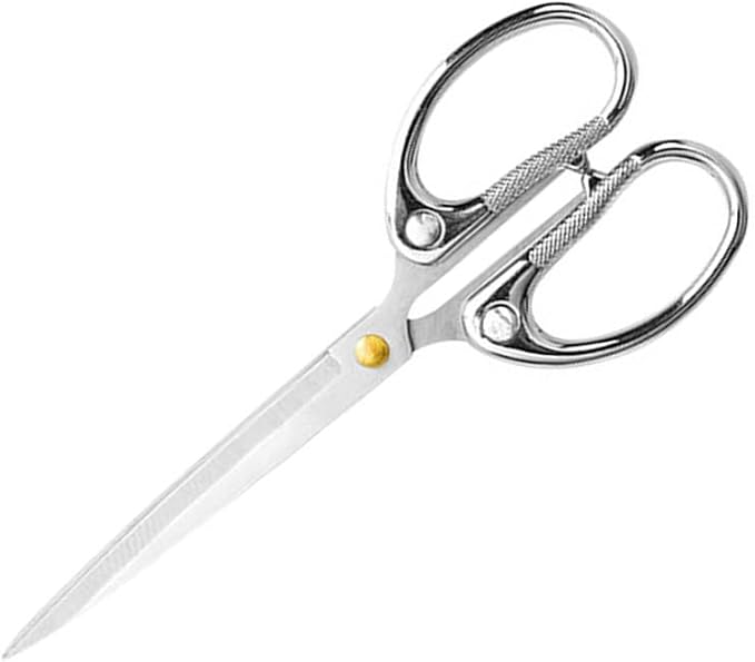 6.3" All Stainless Steel Office Scissors, Ultra Sharp Blade Shears, Sturdy by Aesosor