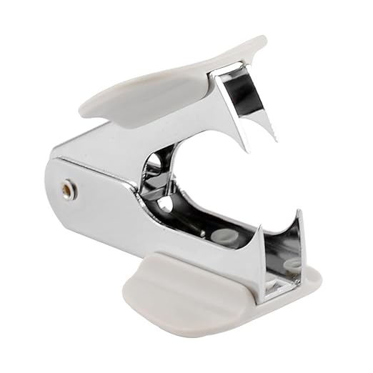 Uxcell a13041200ux0072 Students Steel Jaw Style Staples Remover Puller White - Image 4