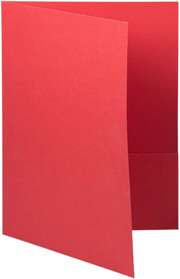 JAM PAPER Two Pocket Textured Linen Presentation Folders - Image 3
