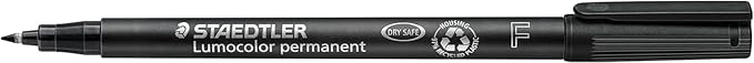 Staedtler 318-WP4 Lumocolor Permanent Universal Pens, Fine Point, 4 per Set - Image 4