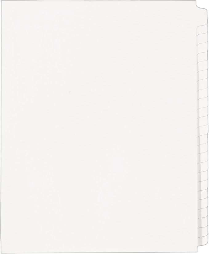 Avery Blank Tab Legal Exhibit Binder Dividers, Letter-Size, Standard Collated by Avery