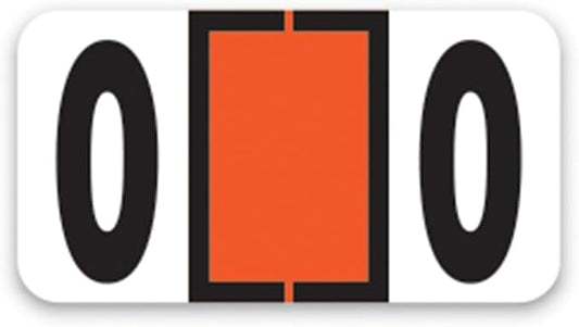 File Right Number Labels Roll – Color-Coded Numeric Filing Labels, 1-5/8" × by Unknown