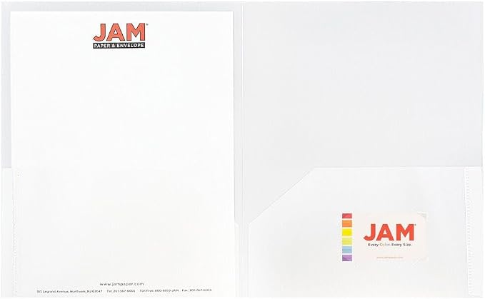 JAM PAPER Plastic 2 Pocket POP Folders - Image 5