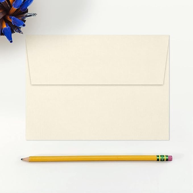 LUXPaper A7 Invitation Envelopes | Peel & Press | 5 1/4" x 7 1/4" | Natural - Image 4