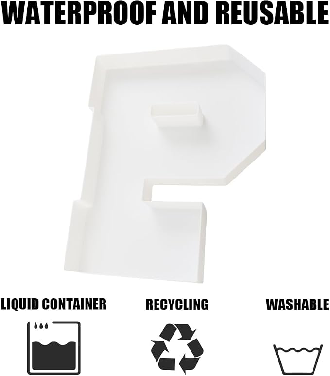 Plastic Fillable Letter Charcuterie Box, 10in Reusable Alphabet Shaped Tray - Image 3