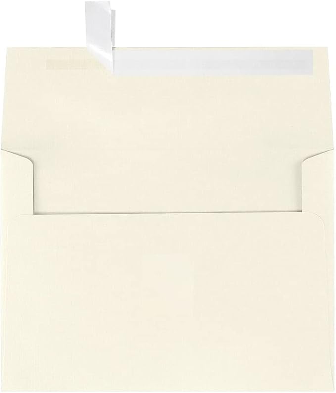 LUXPaper A7 Invitation Envelopes | Peel & Press | 5 1/4" x 7 1/4" | Natural - Image 3