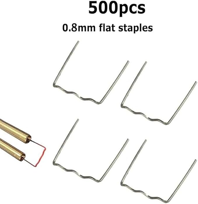 500 Pcs Hot Staples, Hot Stapler Kit Welding Rods Bumper Repair Welding Wire - Image 2