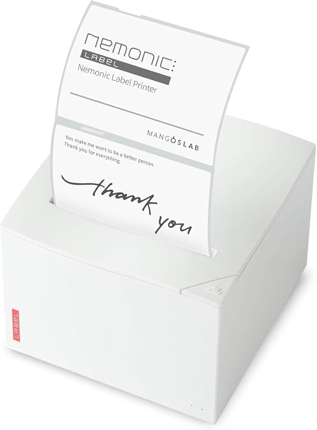 Nemonic Label Printer | Inkless Bluetooth Thermal Label Printer for Small Business | Durable Shipping Label Maker & Portable Wireless-DeskLoop Office