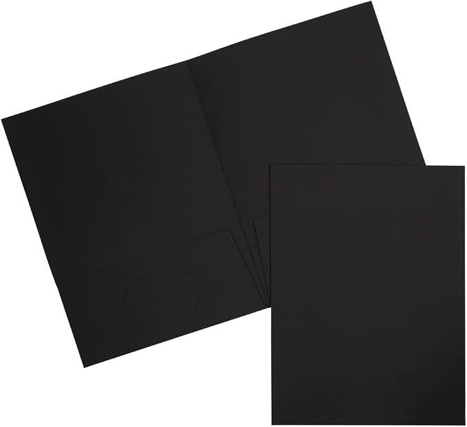 JAM PAPER Two Pocket Textured Linen Presentation Folders by JAMPaper