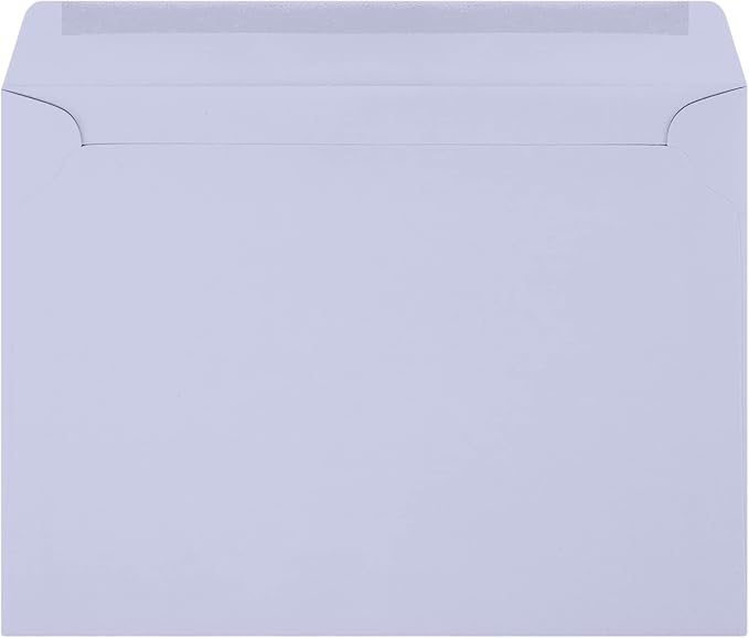 LUXPaper 9 x 12 Booklet Envelopes | Lilac Purple | 80lb. Text | 50 Qty - Image 2