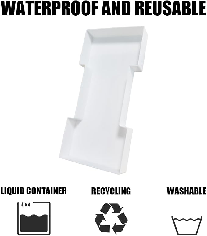Plastic Fillable Letter Charcuterie Box, 10in Reusable Alphabet Shaped Tray - Image 3
