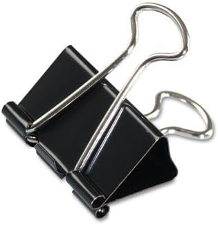UNV10210 Medium Binder Clips, Steel Wire, 5/8" Cap., 1-1/4" Wide - Image 2
