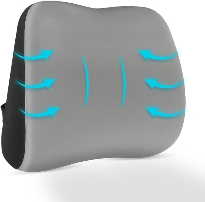 Lumbar Support Pillow for Office Chair, Memory Foam Lumbar Pillow for Lower by Relaxedcomfortablebreathab