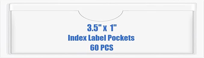 Origin-Joy 60 PCS Self Adhesive Index Card Pockets by Origin-Joy