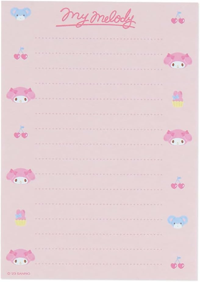 Sanrio My Melody 8 Design Memo 016951 - Image 4