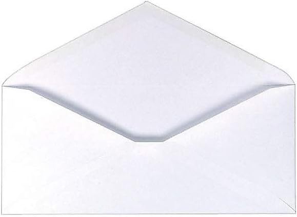 Staples #6 White Standard Business Envelopes, V‑Flap Gummed Closure, - Image 2