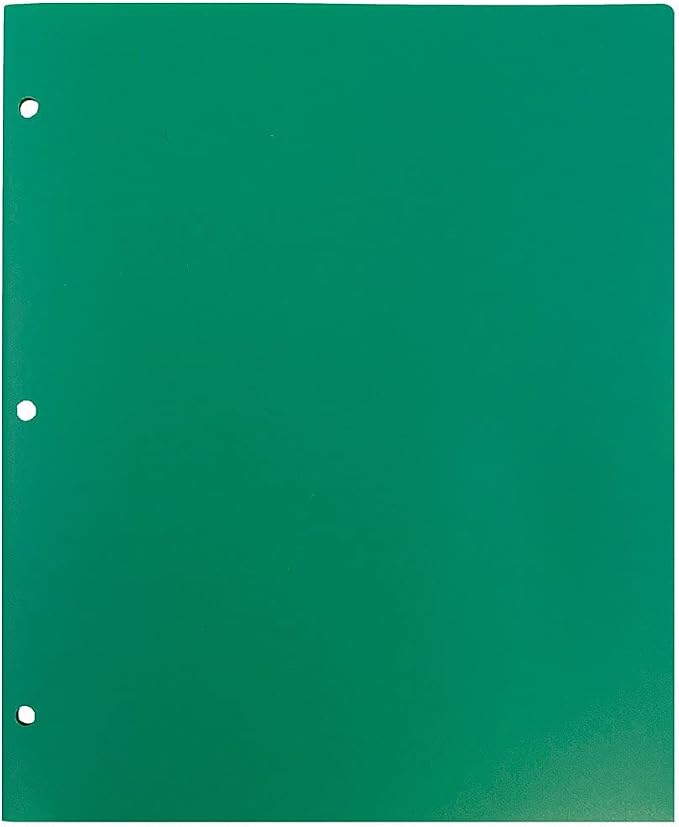 JAM PAPER Heavy Duty Plastic 3 Hole Punch Pocket Folders - Image 7