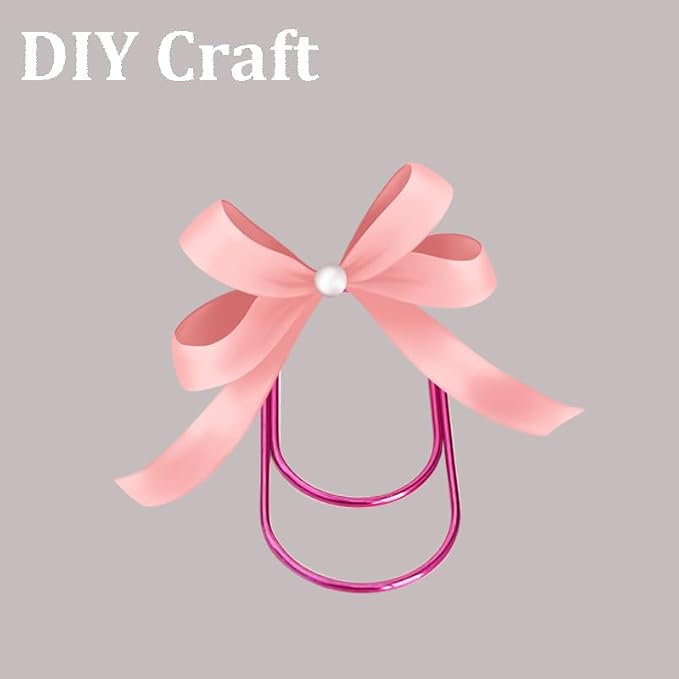 Rose-red Large Paper Clips - Image 3