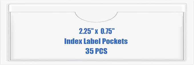 Origin-Joy 35 PCS Self Adhesive Index Card Pockets by Origin-Joy