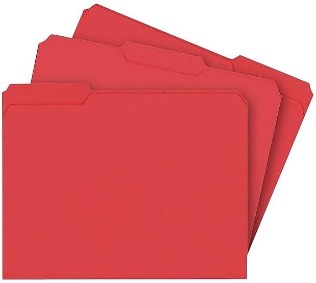 Staples Reinforced File Folders, Letter Size, 1/3‑Cut Tabs, Heavy‑Duty - Image 2